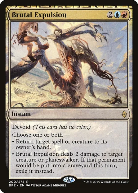 Brutal Expulsion, Magic card BFZ 200 — Battle for Zendikar set