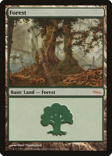 Forêt, carte Magic PAL05 5 — extension Arena League 2005