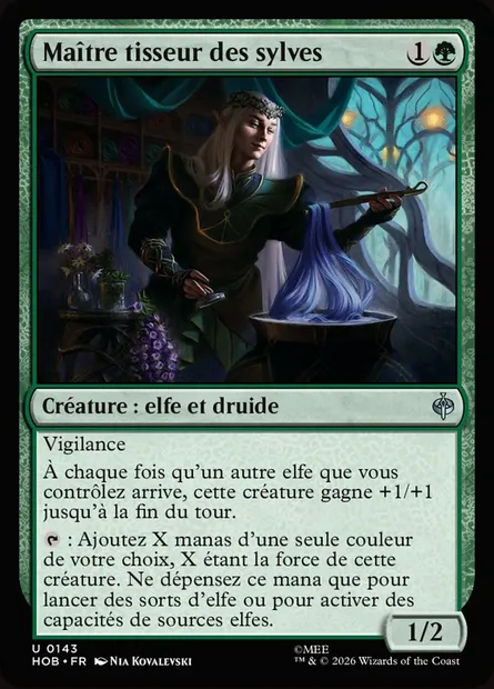 Maître tisseur des sylves, carte Magic HOB 143 — extension The Hobbit