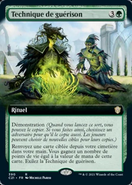 Technique de guérison, carte Magic C21 390 — extension Commander 2021
