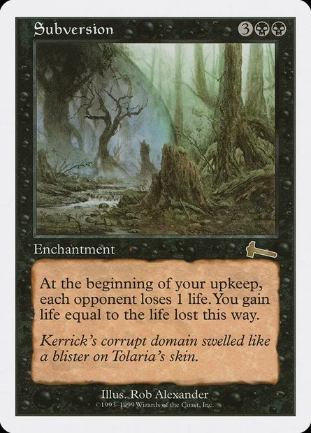 Subversion, carte Magic BRB 82 — extension Battle Royale Box Set