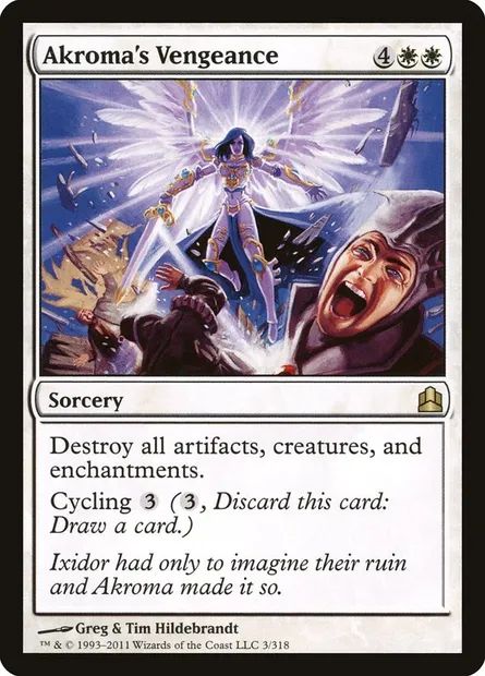 Akroma's Vengeance, Magic card CMD 3 — Commander 2011 set