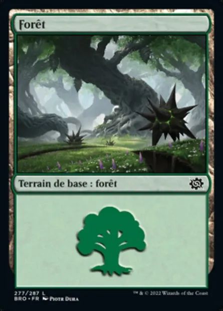 Forêt, carte Magic BRO 277 — extension La Guerre Fratricide