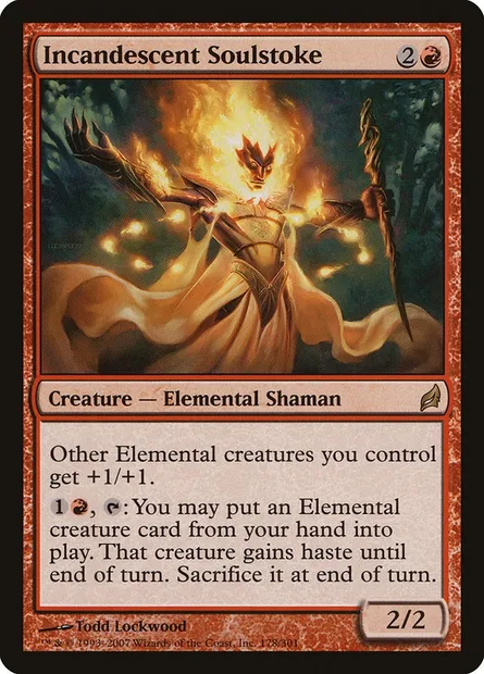 Incandescent Soulstoke, Magic card LRW 178 — Lorwyn set