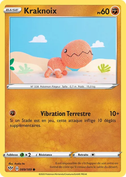 Kraknoix, carte Pokémon DAA 89 — extension Ténèbres Embrasées
