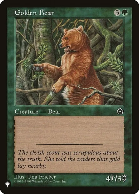 Golden Bear, Magic card P 02-127 — The List set