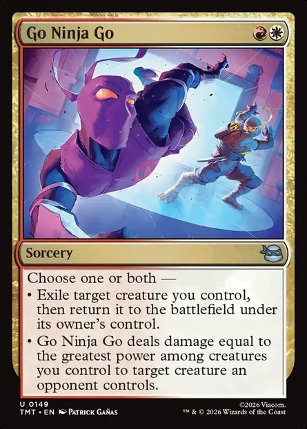 Go Ninja Go, Magic card TMT 149 — Teenage Mutant Ninja Turtles set