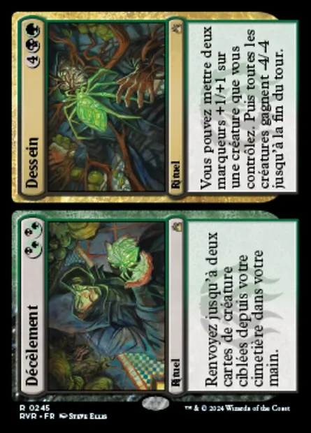 Décèlement // Dessein // Décèlement // Dessein, carte Magic RVR 245 — extension Ravnica Remastered