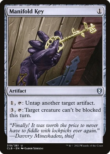 Manifold Key, Magic card CLB 319 — Commander Legends: Battle for Baldur's Gate set