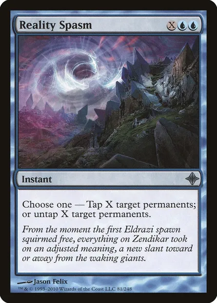 Reality Spasm, Magic card ROE 81 — Rise of the Eldrazi set