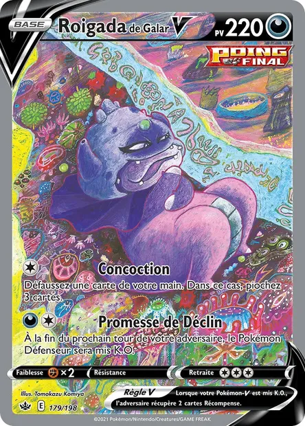 Roigada de Galar V, carte Pokémon CRE 179 — extension Règne de Glace