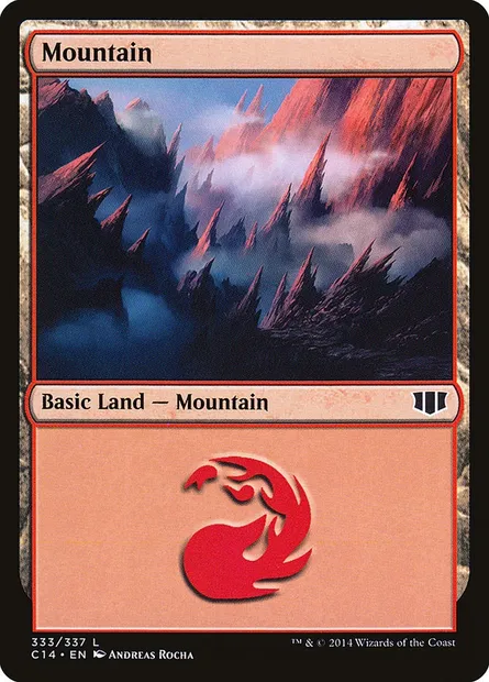 Mountain, Magic card C14 333 — Commander 2014 set