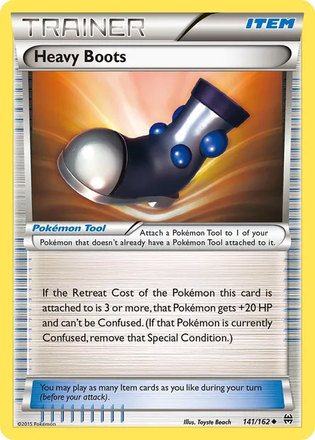 Heavy Boots, Pokémon card BKT 141 — BREAKthrough set