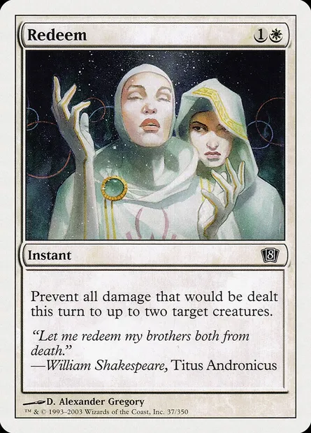 Redeem, Magic card 8ED 37 — Eighth Edition set