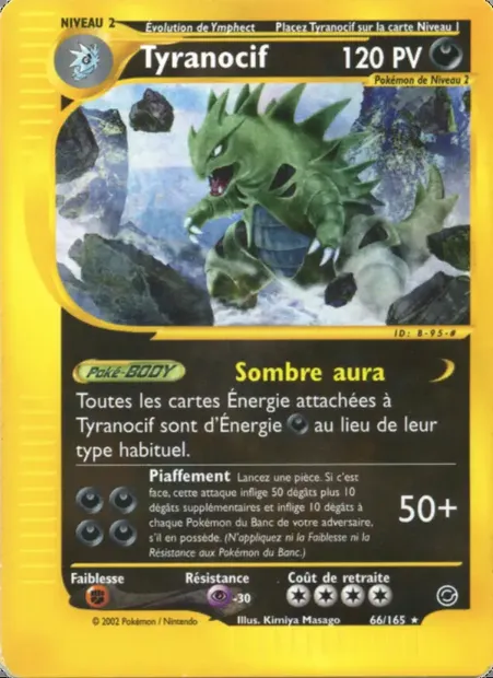 Tyranocif, carte Pokémon EX 66 — extension Expedition