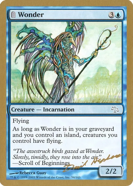 Wonder, Magic card WC03 dh54 — World Championship Decks 2003 set