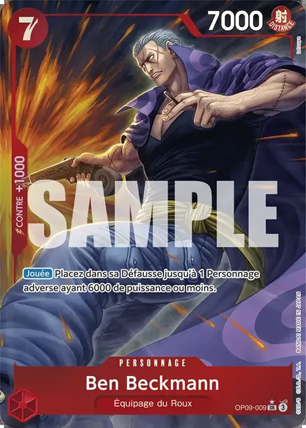 Ben Beckmann, carte One Piece OP09-009 — extension LES NOUVEAUX EMPEREURS