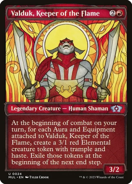 Valduk, Keeper of the Flame, Magic card MUL 24 — Multiverse Legends set