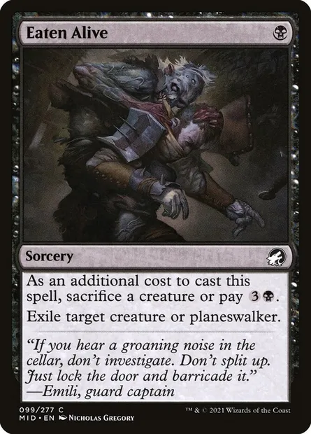 Eaten Alive, Magic card MID 99 — Innistrad: Midnight Hunt set