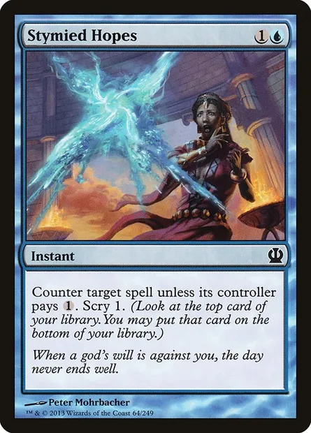 Stymied Hopes, Magic card THS 64 — Theros set