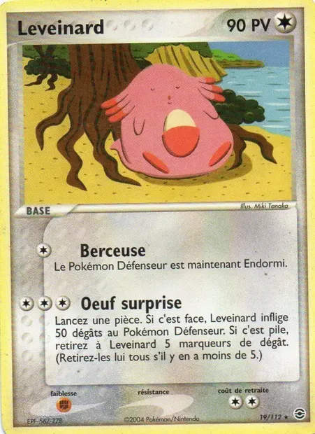Leveinard, carte Pokémon RG 19 — extension EX Rouge Feu & Vert Feuille