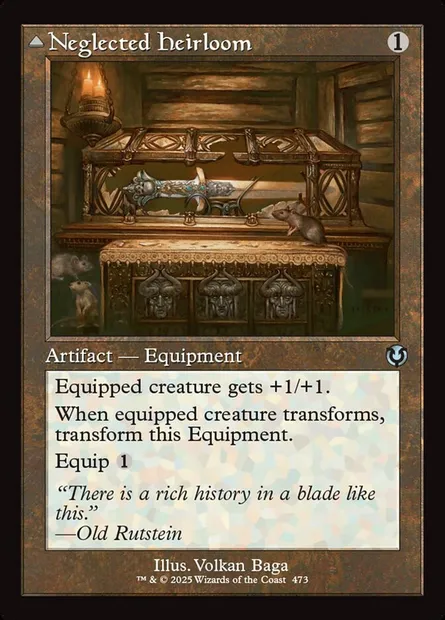 Héritage négligé // Lame de Cendregueule, carte Magic INR 473 — extension Innistrad Remastered