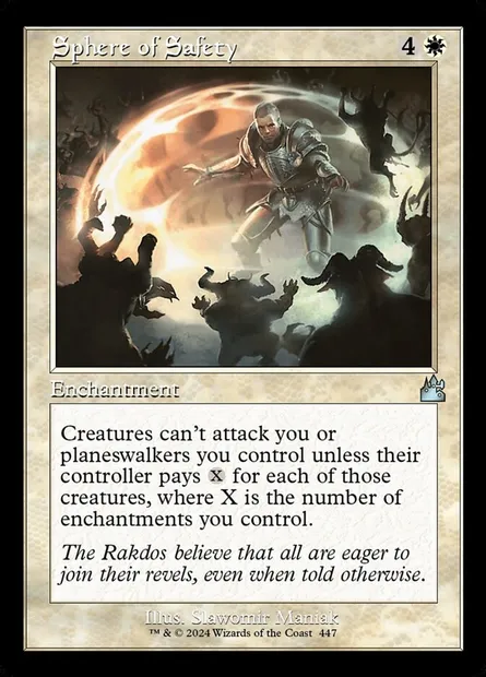 Sphere of Safety, Magic card RVR 447 — Ravnica Remastered set