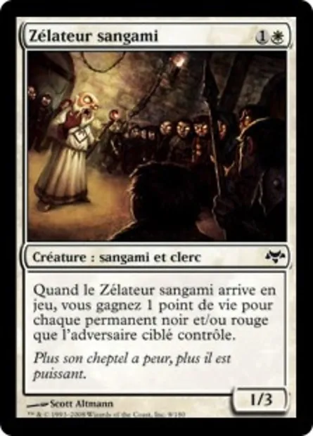 Zélateur sangami, carte Magic EVE 9 — extension Coucheciel