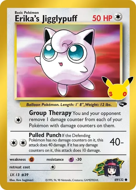 Rondoudou d'Erika, carte Pokémon 30C CC015 — extension 30ᵉ Anniversaire