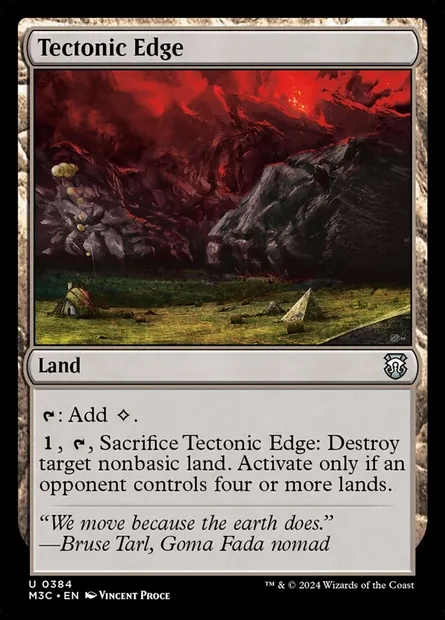Tectonic Edge, Magic card M3C 384 — Modern Horizons 3 Commander set
