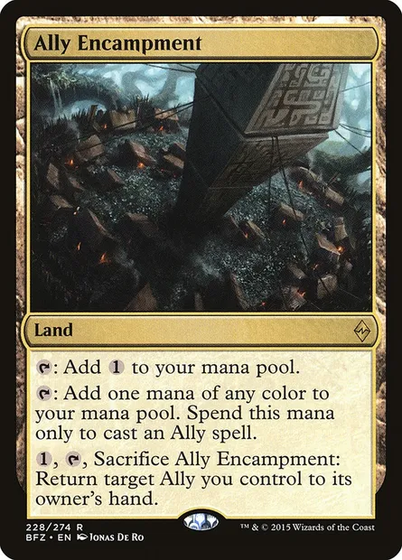 Ally Encampment, Magic card BFZ 228 — Battle for Zendikar set