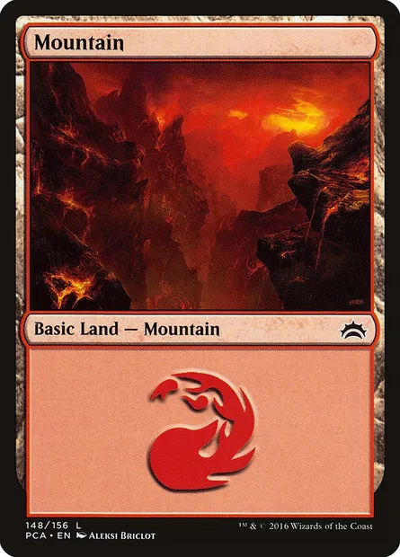 Mountain, Magic card PCA 148 — Planechase Anthology set