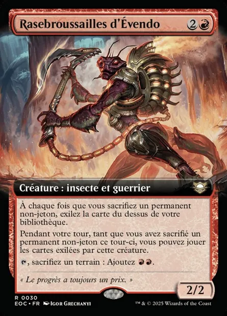 Rasebroussailles d'Évendo, carte Magic EOC 30 — extension Edge of Eternities Commander