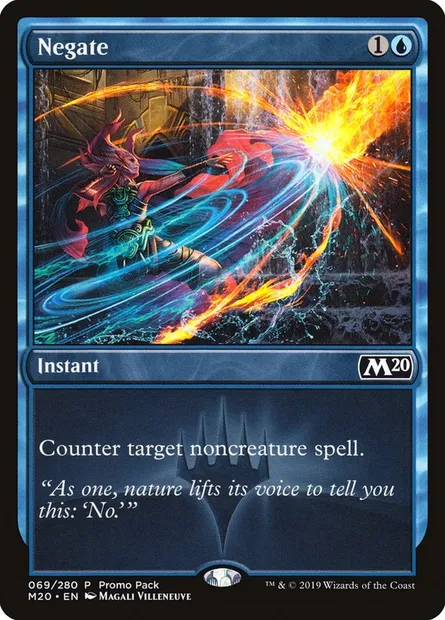 Négation, carte Magic PM20 69 — extension Core Set 2020 Promos