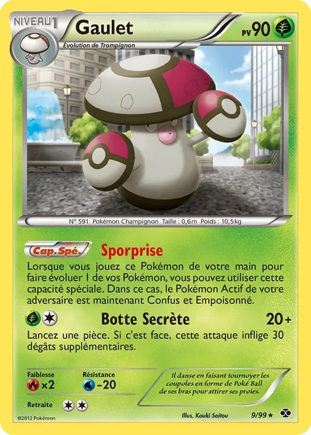 Gaulet, carte Pokémon NXD 9 — extension Destinées Futures