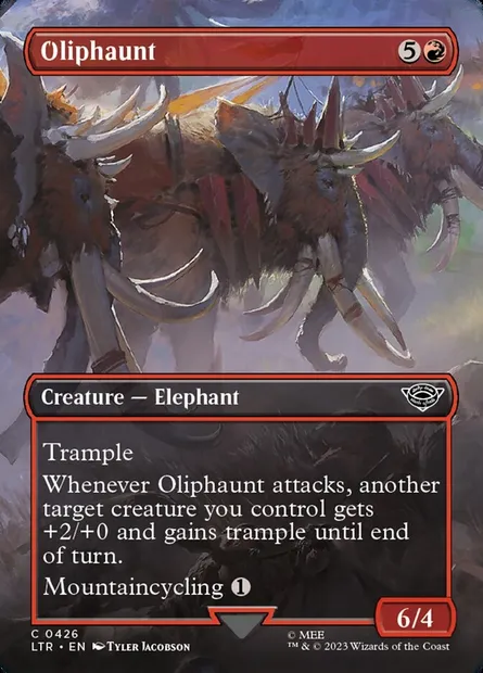Oliphaunt, Magic card LTR 426 — The Lord of the Rings: Tales of Middle-earth set