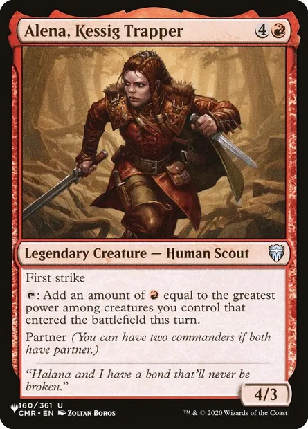 Alena, Kessig Trapper, Magic card PLST CMR-160 — The List set