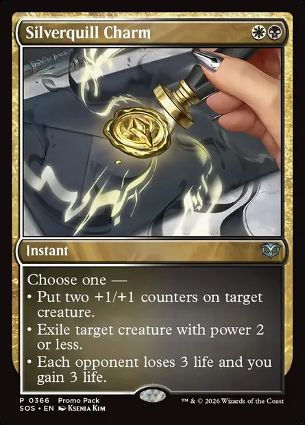 Silverquill Charm, Magic card SOS 366 — Secrets of Strixhaven set