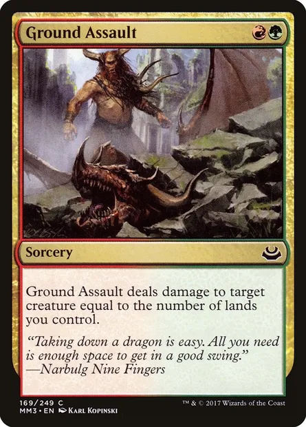 Ground Assault, Magic card MM3 169 — Modern Masters 2017 set