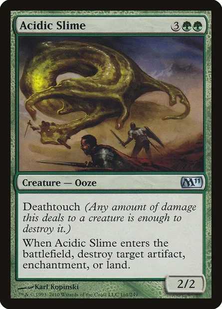 Acidic Slime, Magic card M11 161 — Magic 2011 set