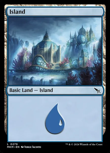 Island, Magic card MKM 279 — Murders at Karlov Manor set