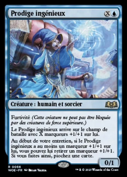 Prodige ingénieux, carte Magic WOE 56 — extension Wilds of Eldraine