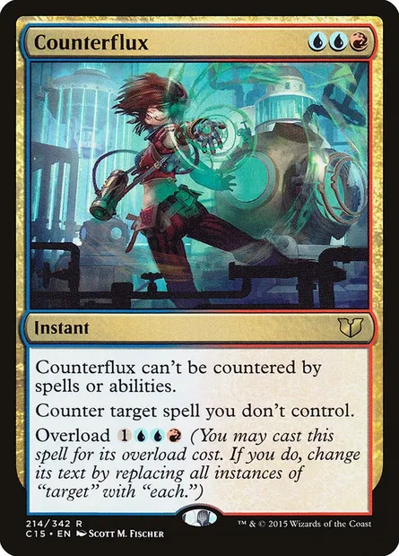 Counterflux, Magic card C15 214 — Commander 2015 set