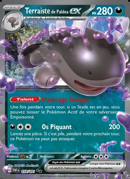 Terraiste de Paldea-ex, carte Pokémon PAF 059 — extension Destinées de Paldea
