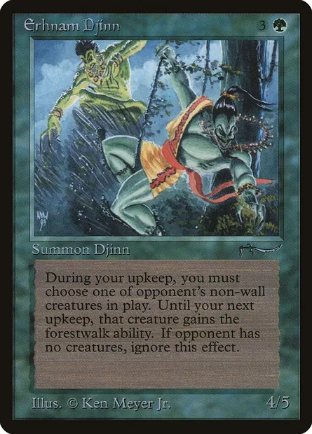 Erhnam Djinn, Magic card ARN 48 — Arabian Nights set