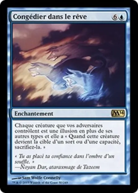Congédier dans le rêve, carte Magic M14 50 — extension Magic 2014