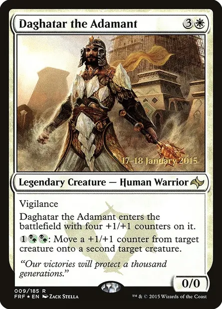 Daghatar the Adamant, Magic card PFRF 9s — Fate Reforged Promos set