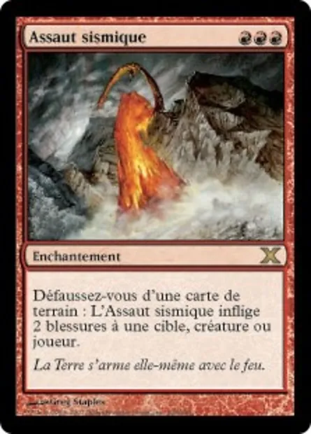 Assaut sismique, carte Magic 10E 228 — extension Dixième édition
