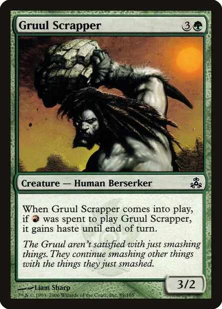 Gruul Scrapper, Magic card GPT 89 — Guildpact set