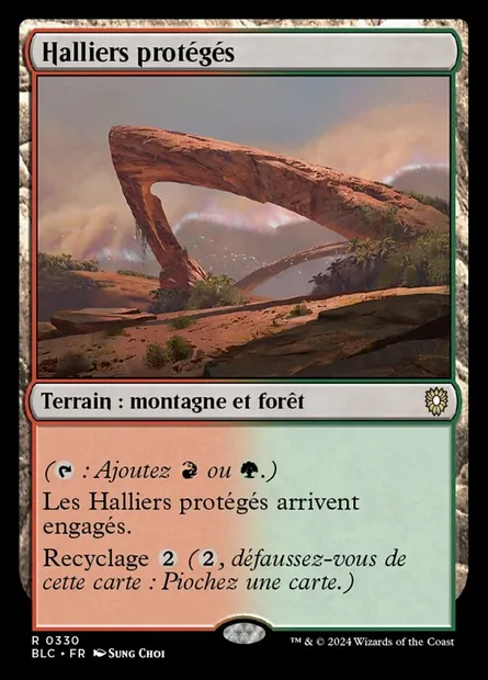 Halliers protégés, carte Magic BLC 330 — extension Bloomburrow Commander
